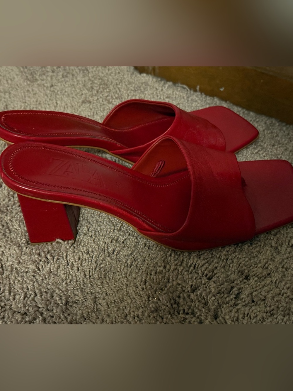 Zara red Sandals